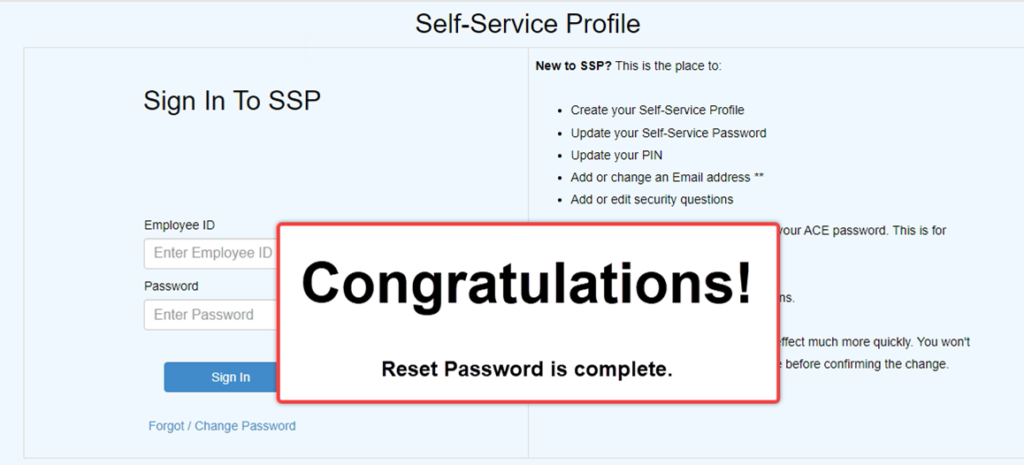 ssp.usps.gov password reset completed