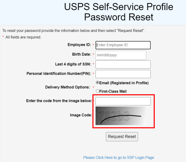 ssp.usps.gov password reset